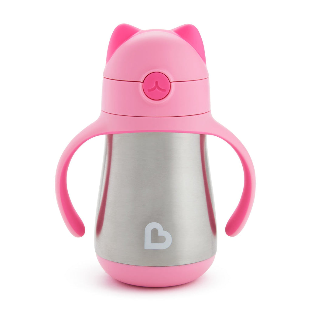 Cool Cat™ Stainless Steel Straw Cup, 8oz