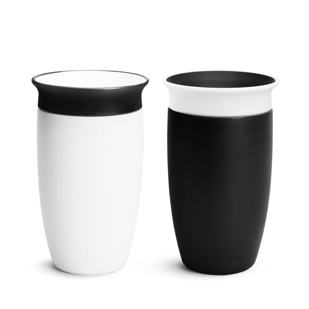 Miracle® 360° Black & White Sippy Cup, 10oz, 2pk