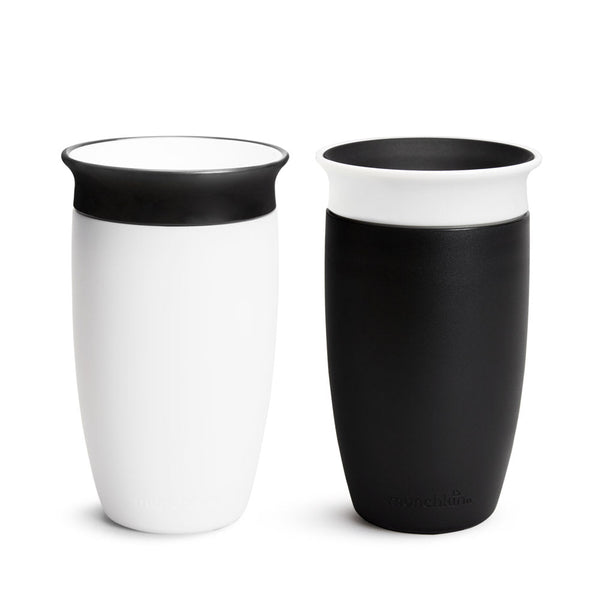 Miracle® 360° Black & White Sippy Cup, 10oz, 2pk
