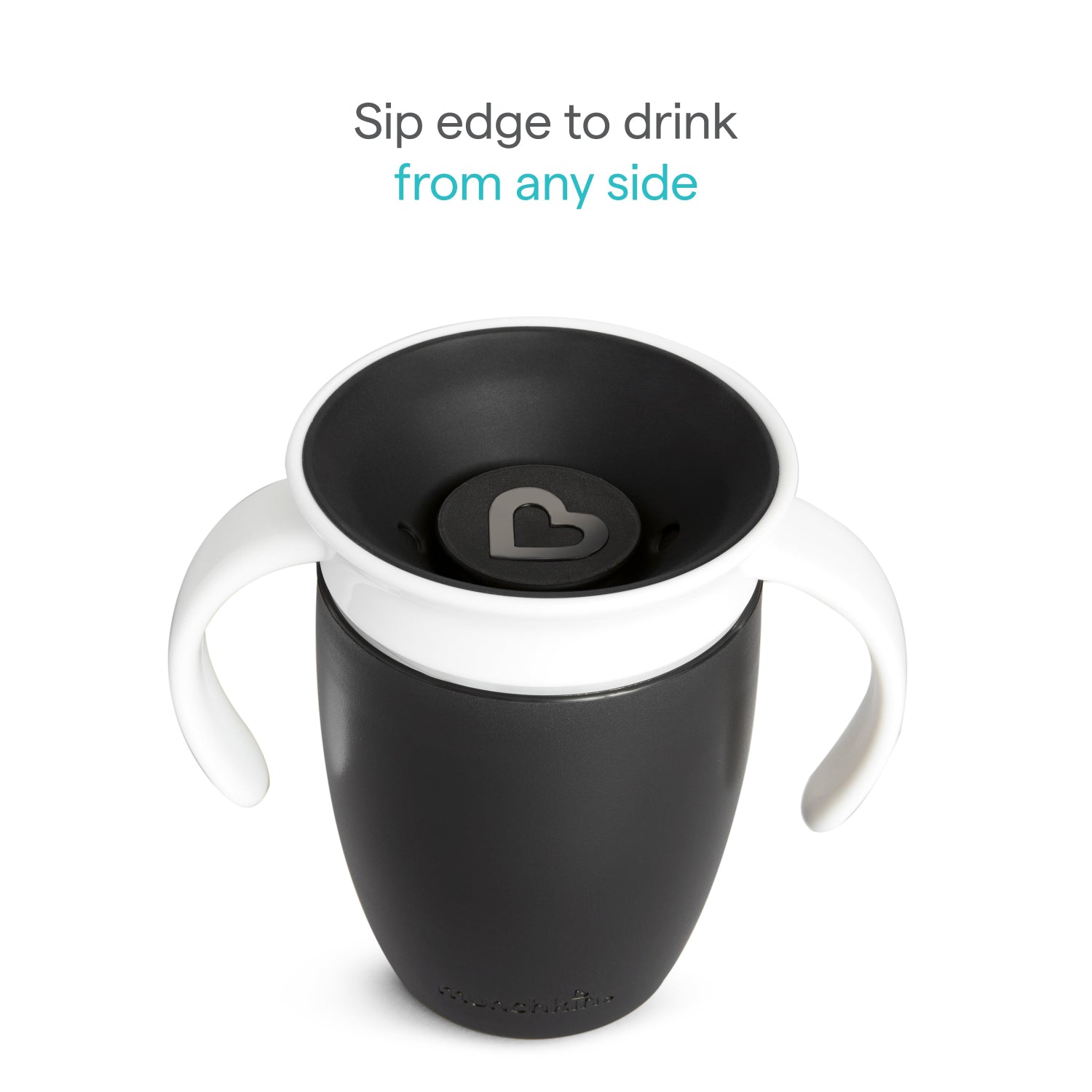 Miracle® 360° Black & White Trainer Cup, 7oz, 2pk