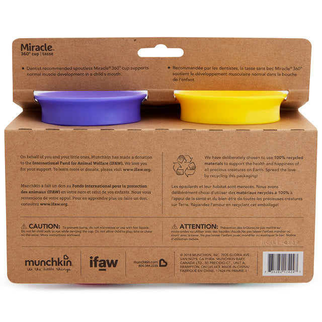 Miracle® 360° WildLove Sippy Cup, 9oz, 2pk